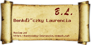 Benkóczky Laurencia névjegykártya
